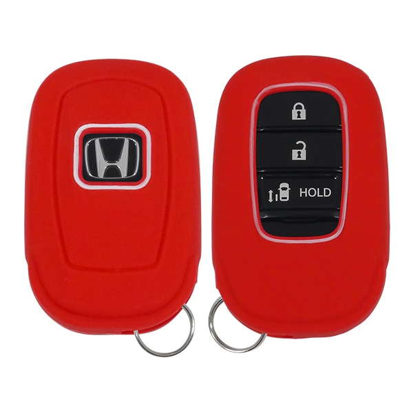 シリコンキーカバー キーレスカバー リモコンカバー キーケース ポムグラネイトレッド ホンダ N-BOX | N-BOXカスタム | ZR-V | ステップワゴン エアー RP系 | ステップワゴン スパーダ RP系 | ヴェゼル RV系 | シビックハッチバック FL1 等 汎用