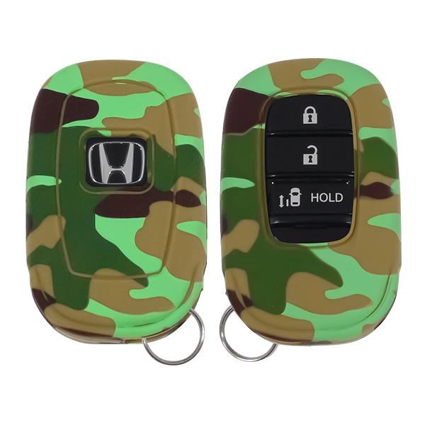 シリコンキーカバー キーレスカバー リモコンカバー キーケース カモフラ ホンダ N-BOX | N-BOXカスタム | ZR-V | ステップワゴン エアー RP系 | ステップワゴン スパーダ RP系 | ヴェゼル RV系 | シビックハッチバック FL1 等 汎用