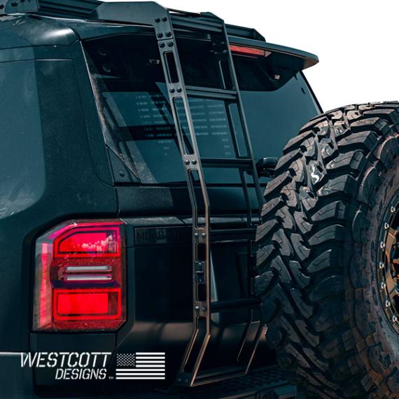 【WESTCOTT DESIGNS 正規品】専用設計 フルラダー フルタイプ アルミニウム製 パウダーコート仕上げ マットブラック トヨタ ランドクルーザー 250 ランクル 250系