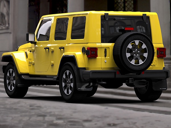 【Rally Armor 正規品】マッドフラップ 泥除け マッドガード フロント リア 1台分 4枚セット ポリウレタン製 ブラック Rally Armorロゴ入 ジープ JL ラングラー 4xe含む ラリーアーマー