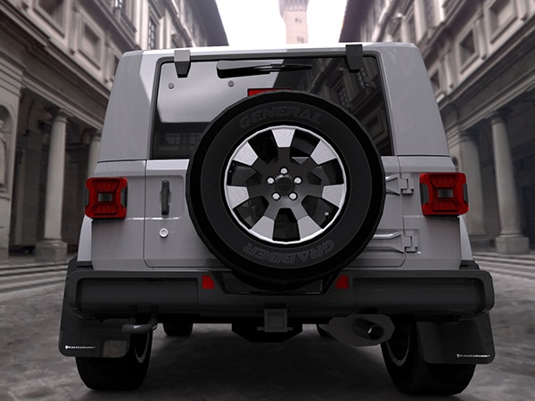 【Rally Armor 正規品】マッドフラップ 泥除け マッドガード フロント リア 1台分 4枚セット ポリウレタン製 ブラック Rally Armorロゴ入 ジープ JL ラングラー 4xe含む ラリーアーマー