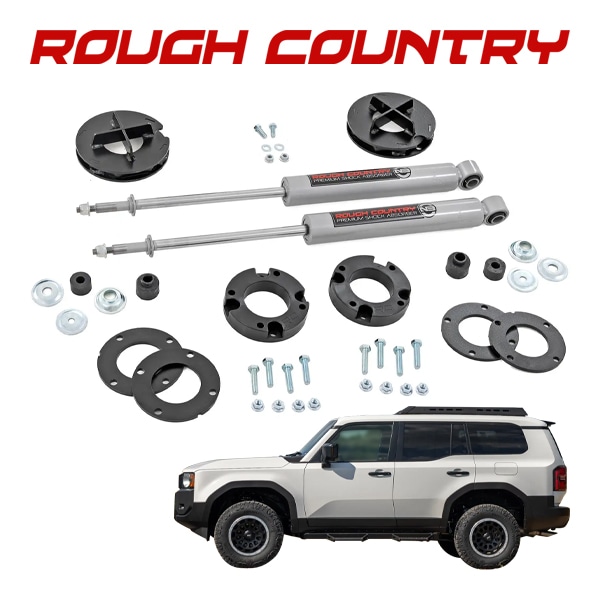 【ROUGH COUNTRY 正規品】リフトアップキット 2インチアップ ショックアブソーバー 交換パーツ一式 フロント リア 1台分 トヨタ ランドクルーザー 250 ランクル 250系