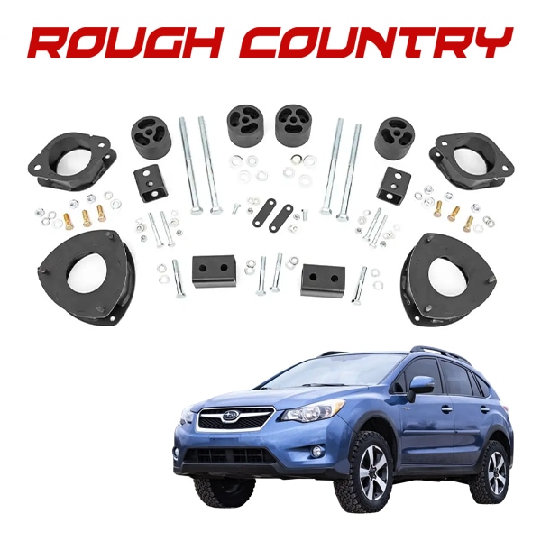 【ROUGH COUNTRY 正規品】リフトアップキット 2インチアップ 90400 ストラットエクステンション 交換パーツ一式 フロント リア 1台分 スバル XV GP系