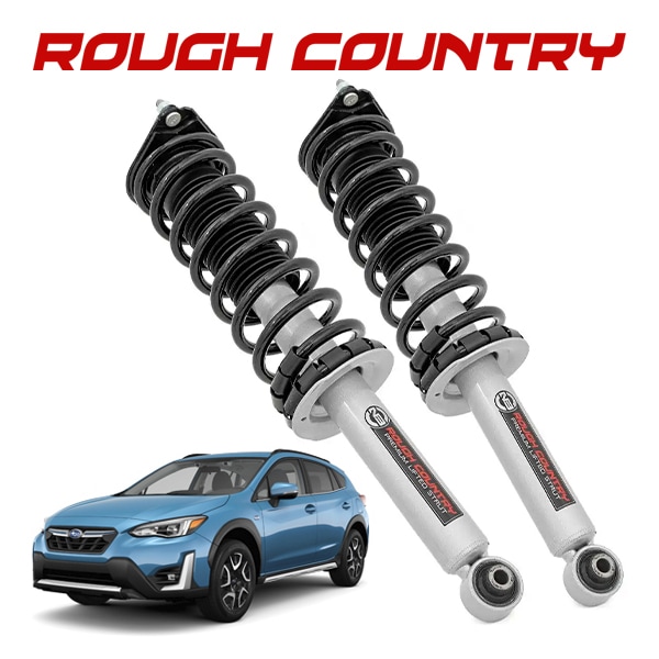 【ROUGH COUNTRY 正規品】ショックアブソーバー 2インチアップ 501124 リア 左右セット プレミアム N3 リフトストラット スバル XV GT系