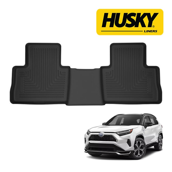 【HUSKY LINERS 正規品】X-act Contour オールウェザーフロアマット ラバーマット ブラック 52821 リア 2列目 後部座席 セカンドシート トヨタ RAV4 50系 ハスキーライナーズ