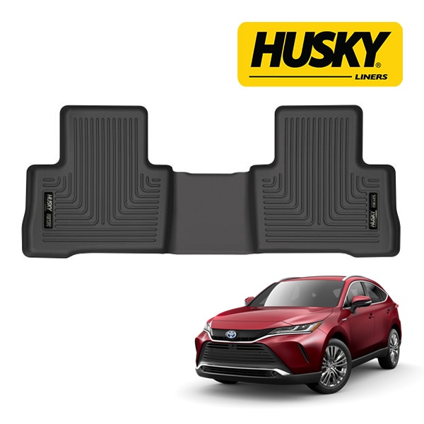 【HUSKY LINERS 正規品】X-act Contour オールウェザーフロアマット ラバーマット ブラック 53871 リア 2列目 後部座席 セカンドシート トヨタ ハリアー 80系 ハスキーライナーズ