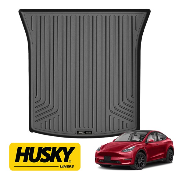 【HUSKY LINERS 正規品】WETHERBEATER オールウェザー リア カーゴライナー ラゲッジマット カーゴマット カーゴプロテクター ブラック 25211 20y- テスラ モデルY ハスキーライナーズ