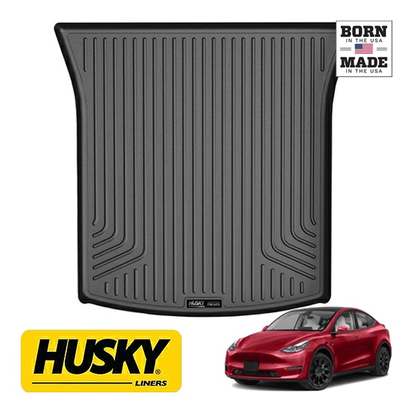【HUSKY LINERS 正規品】WETHERBEATER オールウェザー リア カーゴライナー ラゲッジマット カーゴマット カーゴプロテクター ブラック 25211 20y- テスラ モデルY ハスキーライナーズ