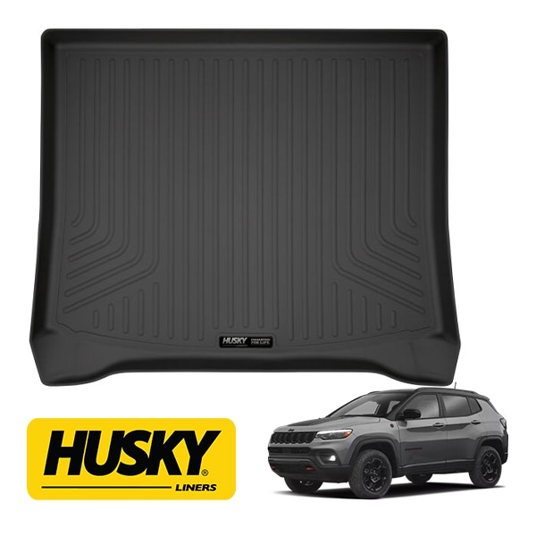 【HUSKY LINERS 正規品】WETHERBEATER オールウェザー リア カーゴライナー ラゲッジマット カーゴマット カーゴプロテクター ブラック 20681 18y- ジープ コンパス MP型 ハスキーライナーズ