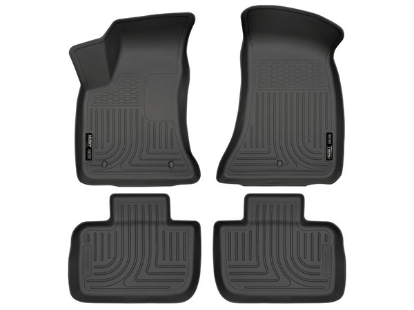 【HUSKY LINERS 正規品】X-act Contour オールウェザーフロアマット ラバーマット ブラック 98061 フロント&リア 左右分セット 11-22y クライスラー 300 | 11-23 ダッジ チャージャー ハスキーライナーズ