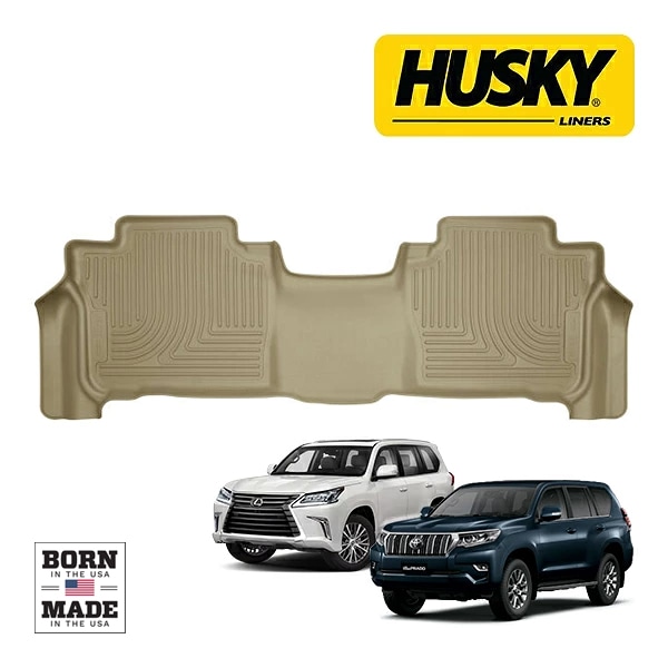【HUSKY LINERS 正規品】WEATHERBEATER オールウェザーフロアマット ラバーマット タン 14093 リア 2列目 後部座席 セカンドシート トヨタ ランドクルーザー ランクル プラド 150系 TRJ150W | レクサス LX570 ハスキーライナーズ