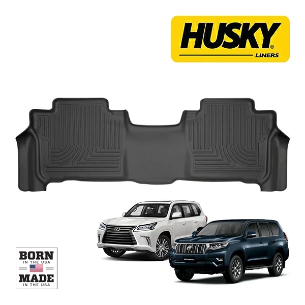 【HUSKY LINERS 正規品】WEATHERBEATER オールウェザーフロアマット ラバーマット ブラック 14091 リア 2列目 後部座席 セカンドシート トヨタ ランドクルーザー ランクル プラド 150系 TRJ150W | レクサス LX570 ハスキーライナーズ