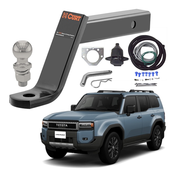 【CURT 正規品】ボールマウント ヒッチボール ヒッチピン コネクター配線キット セット トヨタ ランドクルーザー 250 ランクル 250系 純正ヒッチメンバー装着車用