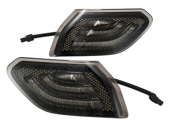 【AUTO SPEED AUTO PARTS 正規品】スモーク LED サイドマーカー コーナーランプ AS-AC-JL90256 1台分 2PCセット スモークレンズ オレンジ アンバー ジープ JL ラングラー | JT グラディエーター