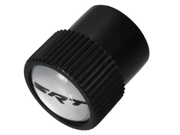 MOPAR純正 エアバルブキャップ 1台分 4個セット SRTロゴ ブラック 樹脂製ステッカー クライスラー ダッジ ジープ 各種