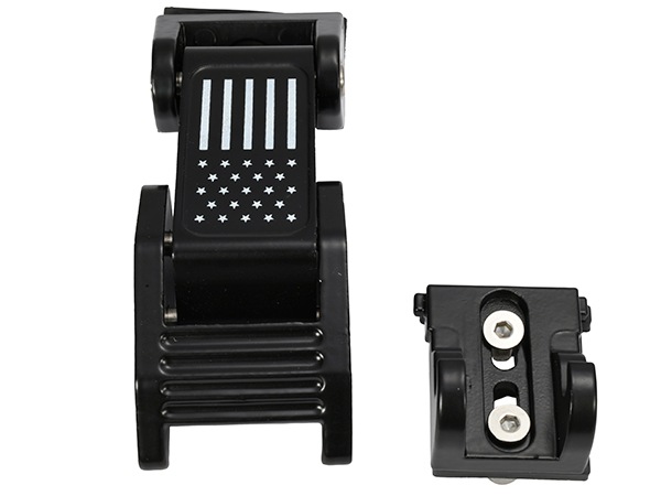 【AUTO SPEED AUTO PARTS 正規品】ボンネットフードラッチ フードロック 1台分 1セット ブラック 星条旗 ジープ JL ラングラー | JT グラディエーター