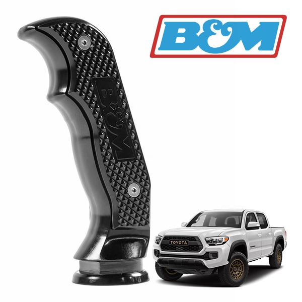 【B&M 正規品】マグナムグリップ シフトノブ 81099 シフトレバー AT オートマ CNC アルミニウム製 ブラックアンドーダイズ仕上げ 16-23y トヨタ タコマ AT車用