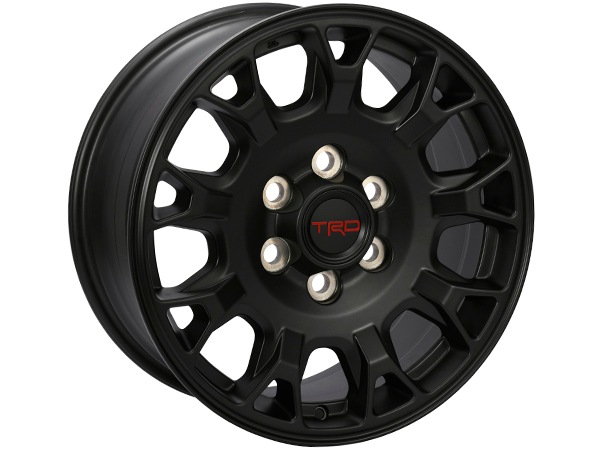 USトヨタ純正 TOYOTA 24y- タコマ ランドクルーザー 250 ランクル 250系 ランドクルーザー 300系 ランクル 300 TRD 18インチホイール 4本セット マットブラック TRDロゴ入 センターキャップ付 JWL刻印あり PTR56-35242-F1