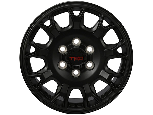 USトヨタ純正 TOYOTA 24y- タコマ ランドクルーザー 250 ランクル 250系 ランドクルーザー 300系 ランクル 300 TRD 18インチホイール 4本セット マットブラック TRDロゴ入 センターキャップ付 JWL刻印あり PTR56-35242-F1