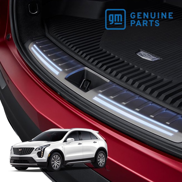 GM純正 リフトゲート用 シルプレート イルミネーション付 84569844 カーゴシルプレート プロテクター リア ラゲッジ トランク 18y- キャデラック XT4