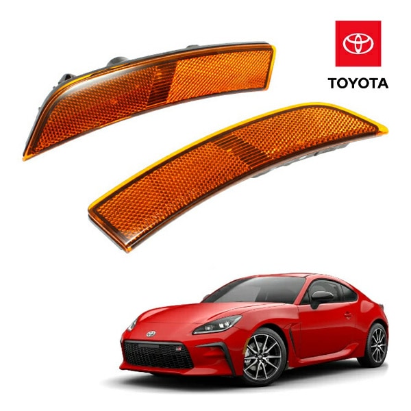 トヨタ GR86 ハチロク ZN8 フロント US仕様 サイドマーカーランプ USマーカー LED内蔵  アンバー オレンジ点灯 USスバル純正品