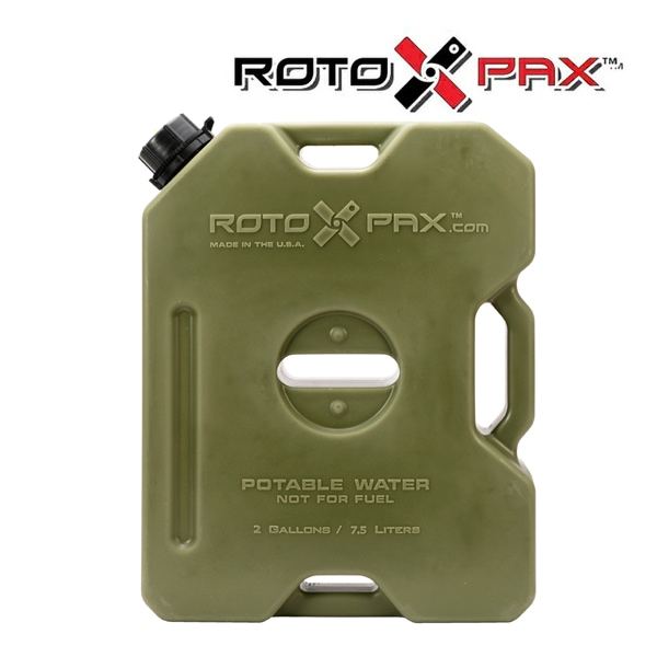 【RotopaX 正規品】ウォーターパック コンテナ GEN2 2ガロン 7.5L オリーブグリーン RXX-2OD サイズ 高さ43cm×幅33.5cm×厚7.8cm 汎用 ロトパックス