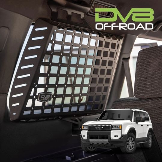 【DV8 OFFROAD 正規品】リアウインドウポケット モールパネル MPT4-01 左右分セット DV8ロゴ入 マットブラック スチール製 パウダーコート仕上げ トヨタ ランドクルーザー 250 ランクル 250系 | Lexus GX 550