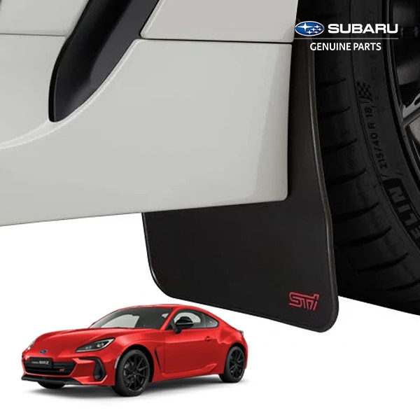 USスバル純正 マッドガード 泥除け マッドフラップ フロント リア 1台分 4枚セット ブラック STiロゴ入 SUBARU BRZ ZD8 専用設計