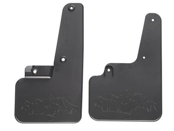 USスバル純正 マッドガード 泥除け マッドフラップ フロント リア 1台分 4枚セット ブラック Wilderness Editionロゴ入 ウィルダネス仕様 SUBARU レガシィアウトバック BT系 専用設計