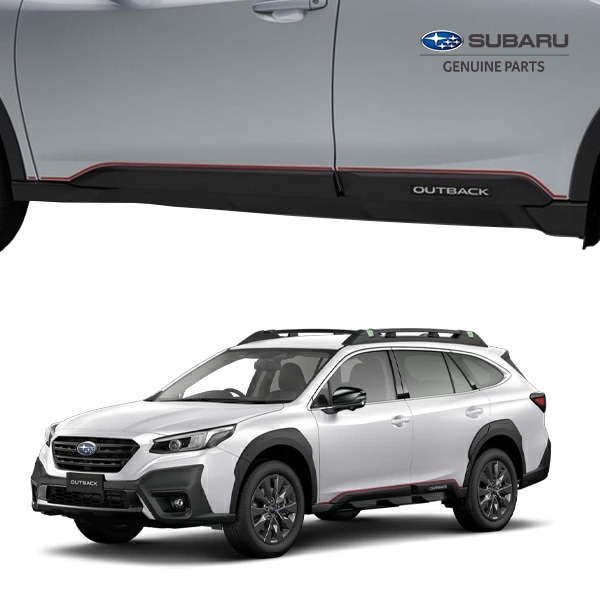 USスバル純正 サイドドア グラフィックデカール Sports Orange ドアガーニッシュ フロント リア 1台分セット SUBARU レガシィ アウトバック BT系