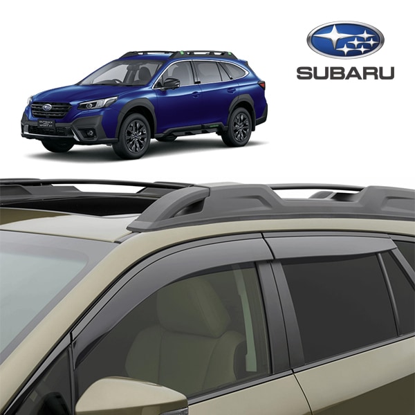 USスバル純正 スモークドアバイザー サイドバイザー ウインドウバイザー フロント リア 前後 左右分 4枚セット スモーク 両面テープ SUBARU レガシィ アウトバック BT系