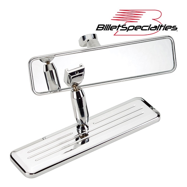 【Billet Specialties 正規品】ビレット リアビューミラー ミラーアーム ミラーベース セット ルームミラー 6061-T6 ビレットアルミニウム製 サイズ 幅23.8cm×縦6.2cm 汎用 ビレットスペシャリティーズ