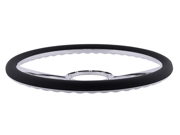 ビレットステアリング　ハーフレザー Billet Specialties 正規品】15.5インチ ステアリングホイール 3D