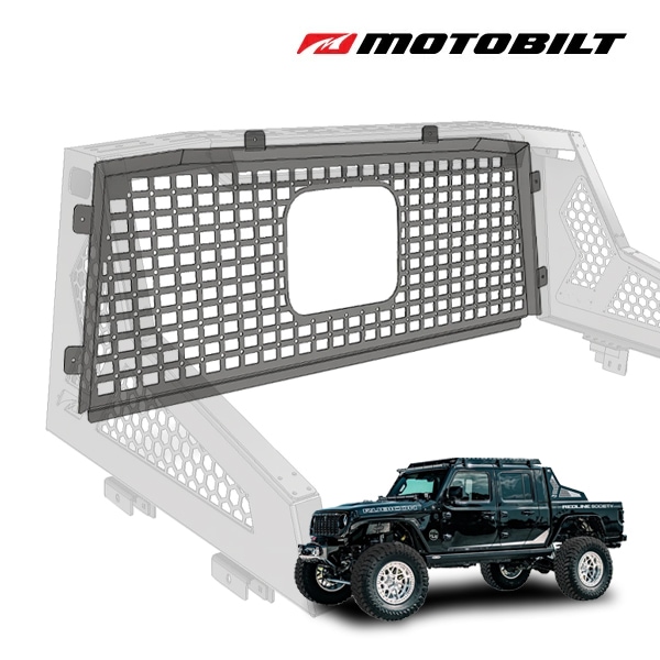 【MOTOBILT 正規品】チェイスラック用 モールパネル MB5058 ベースキャリア ルーフキャリア リアガラス サイズ 高54.6cm×幅145cm×奥行5cm 重さ 10kg ジープ JT グラディエーター モトビルト