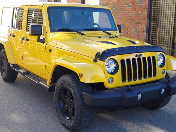 【Tough Guard 正規品】バグガード ボンネットガード フードプロテクター ボンネットプロテクター テクスチャードブラック ボルト留めデザイン 両面テープ ジープ JK ラングラー | JK ラングラーアンリミテッド タフガード