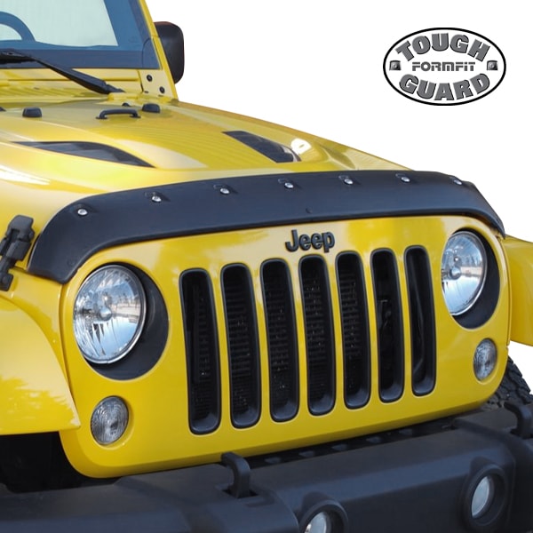 【Tough Guard 正規品】バグガード ボンネットガード フードプロテクター ボンネットプロテクター テクスチャードブラック ボルト留めデザイン 両面テープ ジープ JK ラングラー | JK ラングラーアンリミテッド タフガード