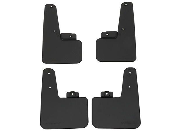 USスバル純正 マッドガード 泥除け マッドフラップ フロント リア 1台分 4枚セット ブラック OUTBACKロゴ入 SUBARU レガシィ アウトバック BT系