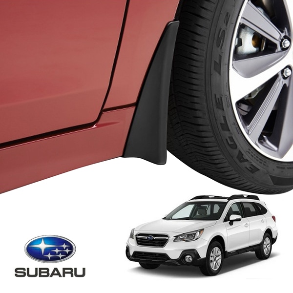USスバル純正 マッドガード スプラッシュガード 泥除け マッドフラップ フロント リア 1台分 4枚セット ブラック SUBARU レガシィ B4 セダン BN9 | レガシィ アウトバック BS9
