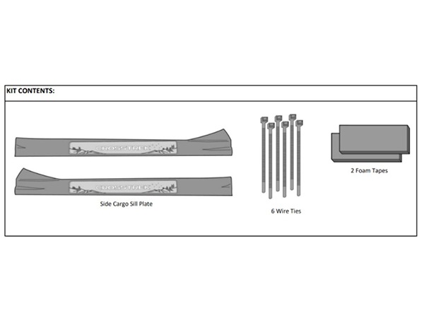 USスバル純正 サイドシルプレート 1台分 フロント 左右 2枚セット ドアシルプレート プロテクター CROSSTREKロゴ入 イルミネーション SUBARU クロストレック GU系