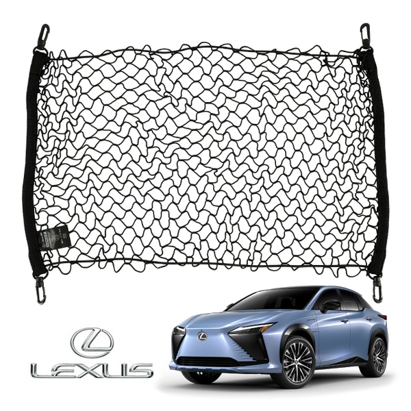 UKレクサス純正 カーゴネット ラゲッジネット トランクネット フック付 荷物 固定 荷崩れ防止 LEXUS RZ300e RZ450e 10系 全グレード対応