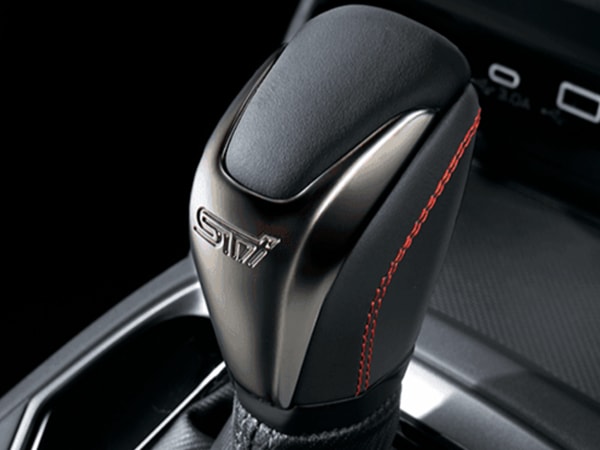 USスバル純正 シフトノブ シフトレバー AT オートマ STiロゴ レッドステッチ SUBARU クロストレック GU系 | インプレッサ GU系 AT車用