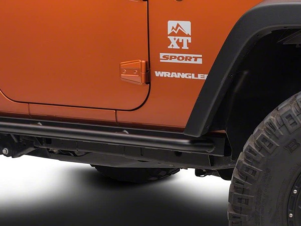 MOPAR純正 ロックレール サイドステップ サイドバー チューブステップ 1台分 左右セット ガード付 ジープ JK ラングラー アンリミテッド 4ドア