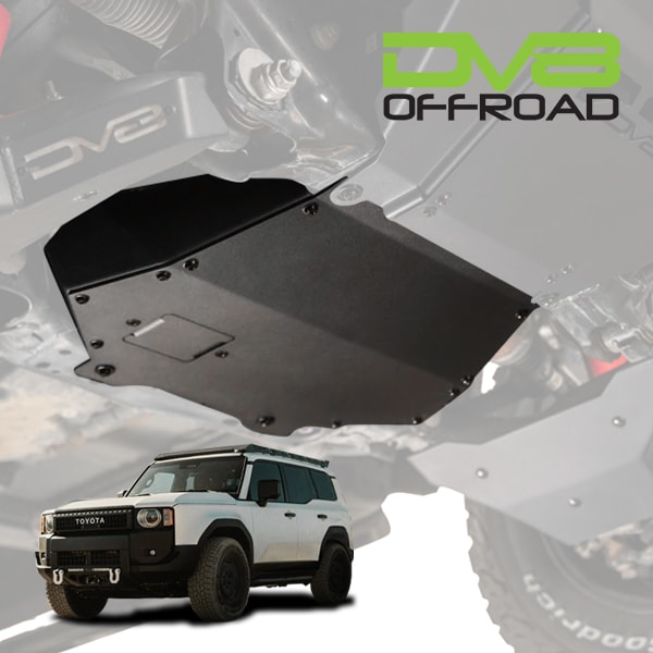 【DV8 OFFROAD 正規品】リアスキッドプレート アンダーカバー DV8ロゴ入 パウダーコート仕上げ スチール製 トヨタ ランドクルーザー 250 ランクル 250系 | 24y- タコマ