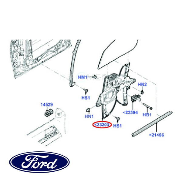 フォード純正 P/W パワーウインドウ レギュレーター フロント 右側 助手席側 RH フロントドア ウィンドウレギュレーター 電装 07-17y ナビゲーター