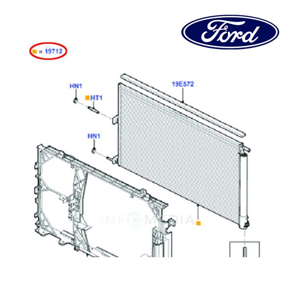 フォード純正 A/C クーラーコンデンサー AL1Z-19712-B 07-14y ナビゲーター