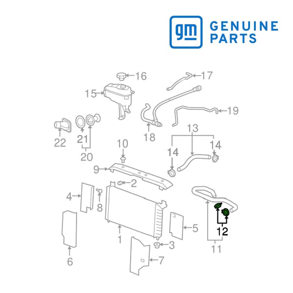 GM純正 ラジエターホース アッパー クランプ ホースバンド 11570391 07-14y タホ/サバーバン/エスカレード etc