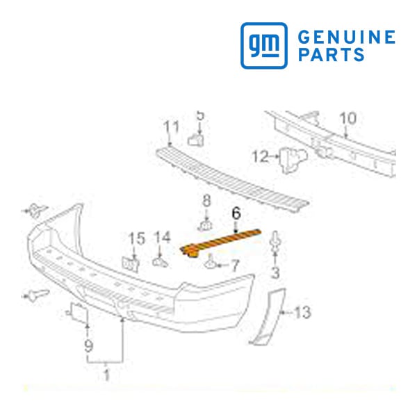 GM純正 リアバンパー サイド ブラケット 右側 助手席側 RH 25906987 07-13y エスカレード/タホ/ユーコン | ボディ ...