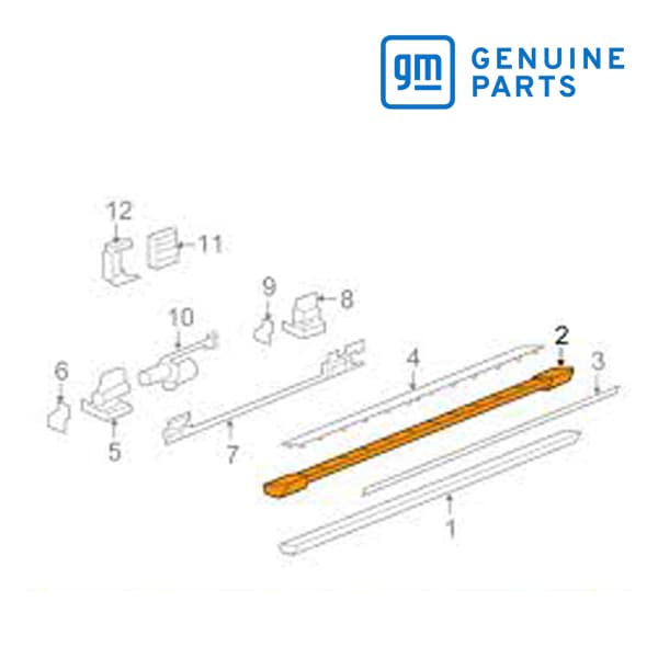 GM純正 サイドステップ ランニングボード カバー 右側 助手席側 RH 20919402 07-08y エスカレード