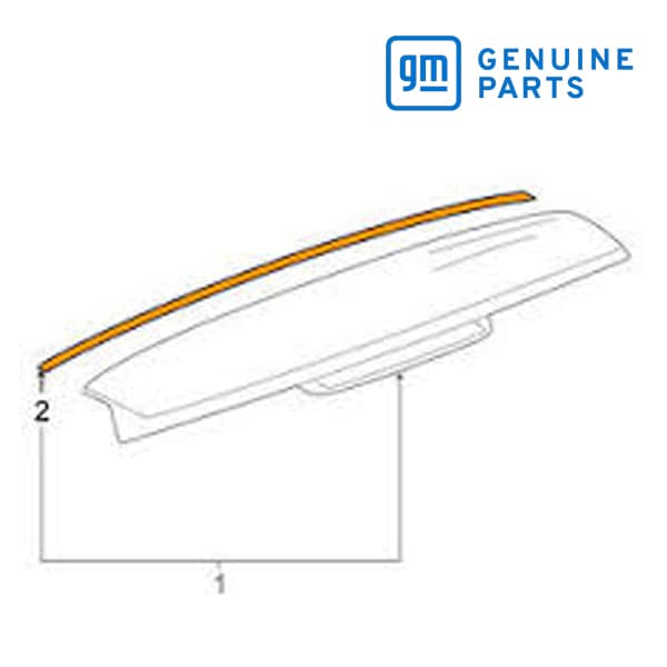 GM純正 リア スポイラー シール モール 15270012 07-13y エスカレード/タホ/ユーコン/サバーバン etc