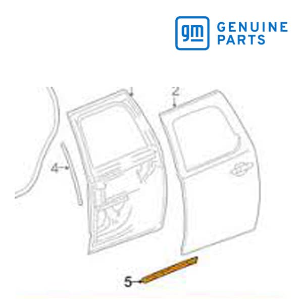 GM純正 リアドア ロア ウェザーストリップ 右側 助手席側 RH 20835973 07-13y エスカレードEXT/アバランチ